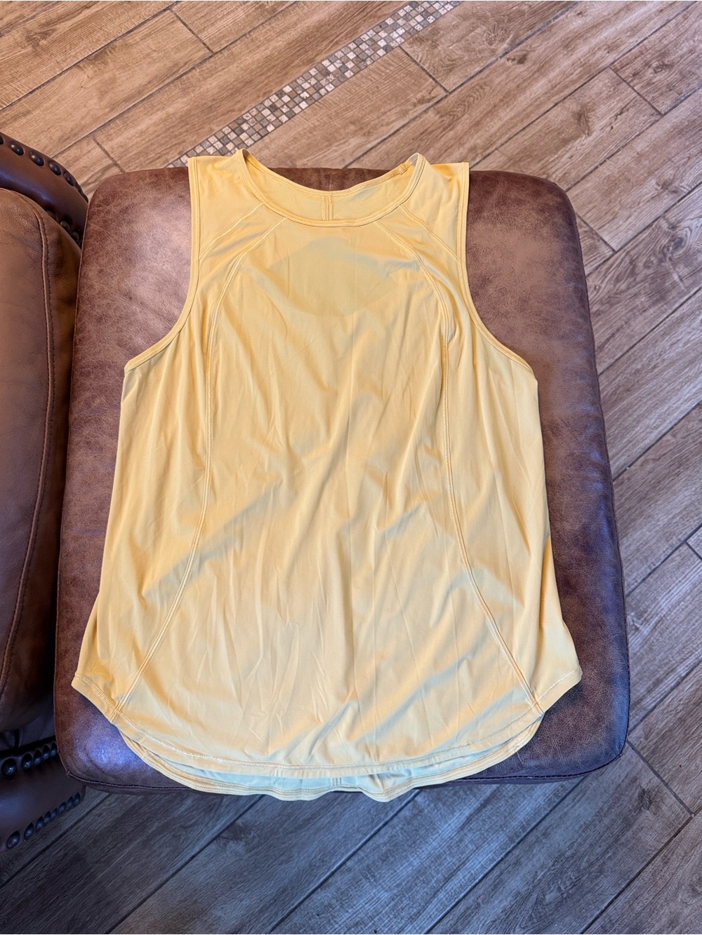 Lululemon Sculpt Tank ~Sz 8 Honey Lemon Honeycomb Gold Yellow 920